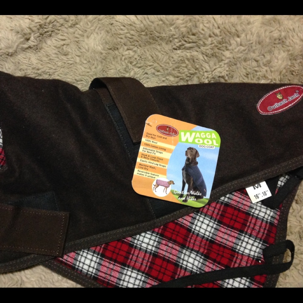 🐶 NWT Outback Jack wool dog coat